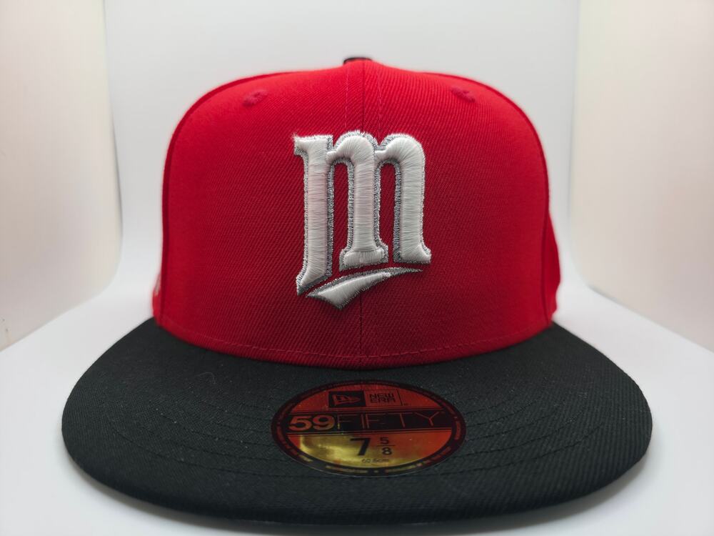 Minnesota Twins New Era 59FIFTY "Thriller" Colorway Fitted Hat Red Black 7 5/8